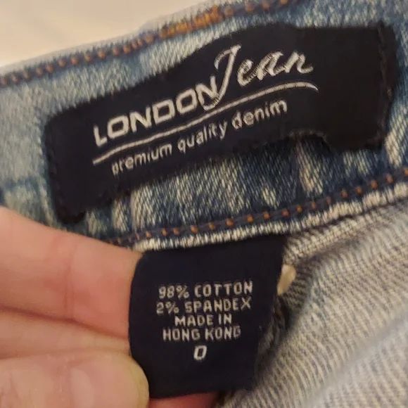 Vintage LONDONJEAN Women's Light Blue Straight Leg Jeans - Picture 4 of 5